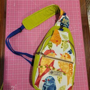 Sling Back or Front Bag Featuring Birds